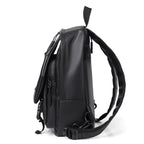 Mini Leather Backpack for Men Compact PU Leather Travel Chest Bag Small Sling Backpack