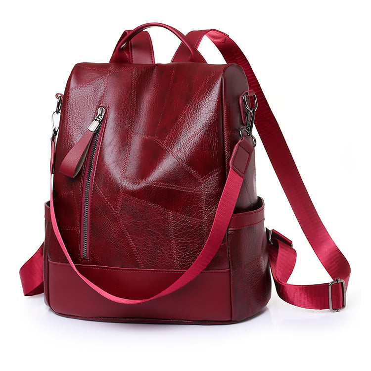 Anti Theft Women Backpack PU Leather Large Capacity Travel Backpack Purse