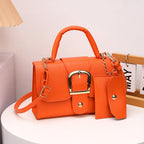 Stylish PU Leather Crossbody Shoulder Bag for Women, Compact Handbag for Commuting & Daily Use