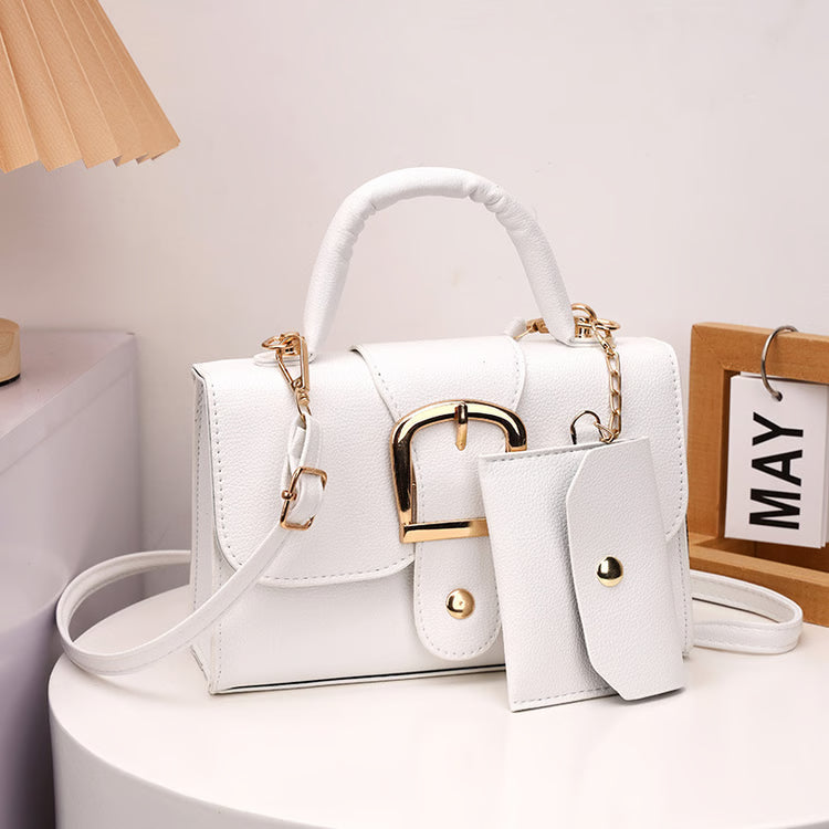 Stylish PU Leather Crossbody Shoulder Bag for Women, Compact Handbag for Commuting & Daily Use