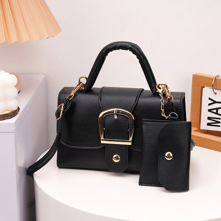 Stylish PU Leather Crossbody Shoulder Bag for Women, Compact Handbag for Commuting & Daily Use