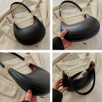 High-End Women's Shoulder Bag, Fashionable PU Leather, Square Shape with Internal Zipper Pocket, French Trendy Underarm