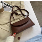 Leather One-Shoulder Crossbody Small Square Bag for Women